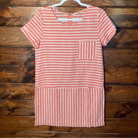 Love Tree Los Angeles Nautical Striped Linen Blend Shift Dress Women's Size S - Picture 11 of 16